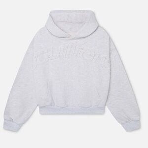 Gray Embroidered Scuffers Hoodie